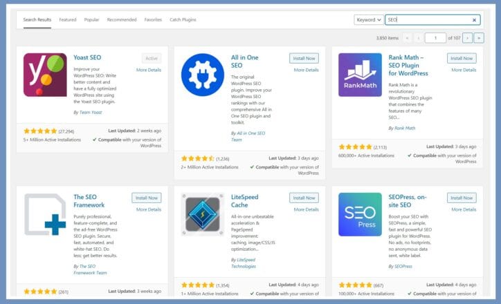 Sử dụng Plugin SEO WordPress